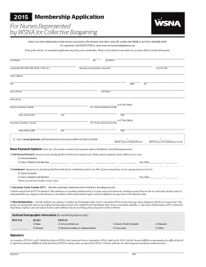 2015 WSNA Membership Application Form