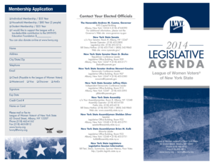 League of Women Voters Membership Application