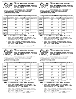 Kansas Medicaid Child Health Screening Form