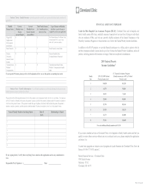 Cleveland Clinic Financial Assistance Application