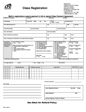 Lakeshore Technical College Registration Form
