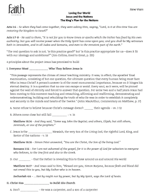 Sermon Notes on Jesus and the Nations