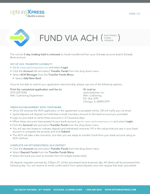 FUND VIA ACH