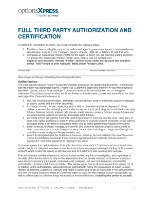 Third Party Authorization and Certification