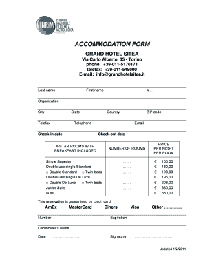 Modulo di Accommodation