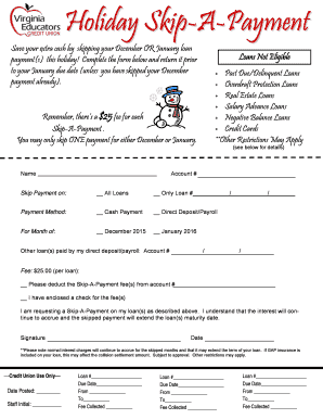 Skip-A-Payment Request Form