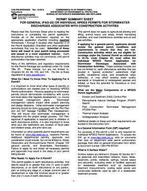 Pennsylvania NPDES Permit Application