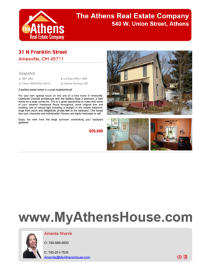 Ohio Residential Property Disclosure Form