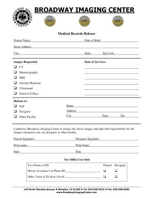 Medical Records Release Form