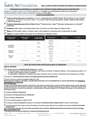 Formulario de Inscripción al Programa de Asistencia al Paciente
