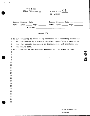 Iowa Recording Document Formatting Standards Act