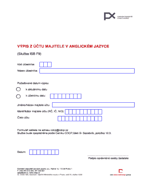 Account Owner Extract Form
