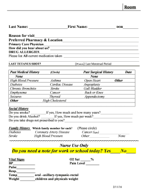 Patient Intake Form