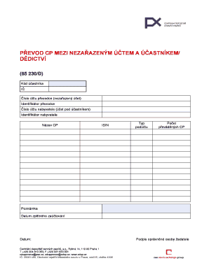 Securities Transfer Form