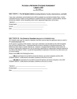 SECTION I - blibertyisdnetb