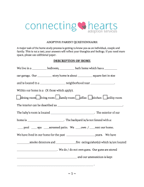 Adoptive Parent Questionnaire