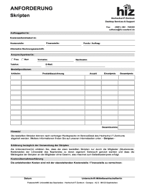 ANFORDERUNG