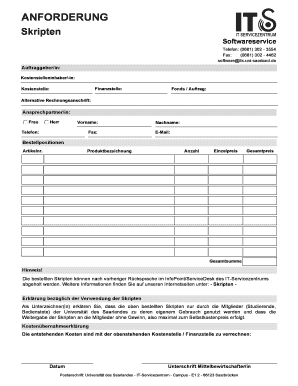 ANFORDERUNG