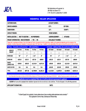 Residential Reclaim Application