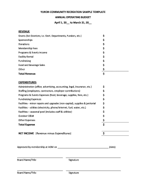 Modèle décharge matériel word - YUKON COMMUNITY RECREATION SAMPLE TEMPLATE ANNUAL - rpay