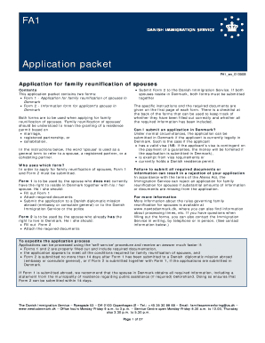 Application for Family Reunification of Spouses