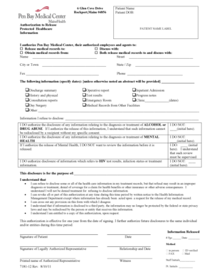 bill of sale form maine authorization to release medical information