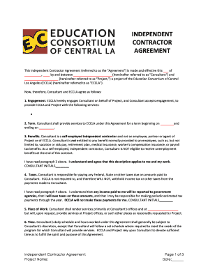 Independent Contractor Agreement