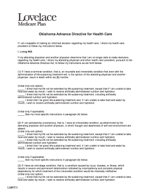 Oklahoma Advance Directive for Health Care