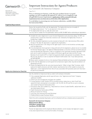 Long Term Care Insurance Application