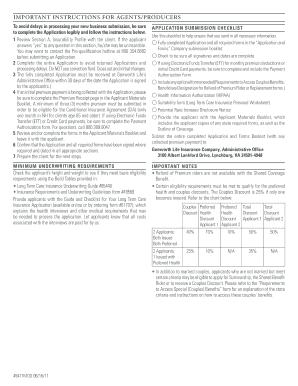 Colorado Privileged Choice Flex Long Term Care Insurance Application