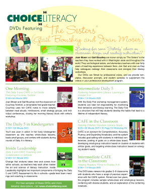The Daily 5 and CAFE Classroom DVDs