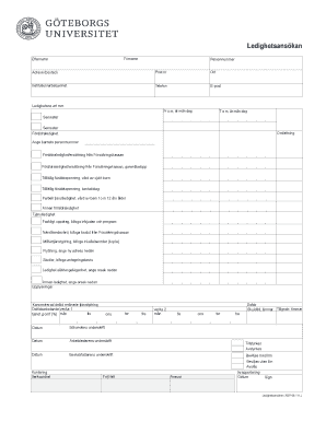 Leave Application Form