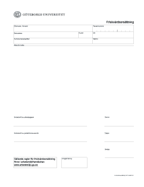 Swedish Wellness Allowance Form