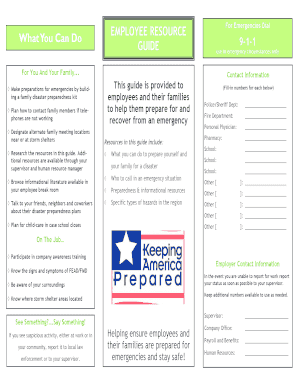 Employee Emergency Preparedness Guide