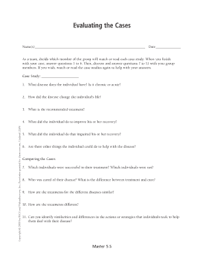 Case Study Analysis Form