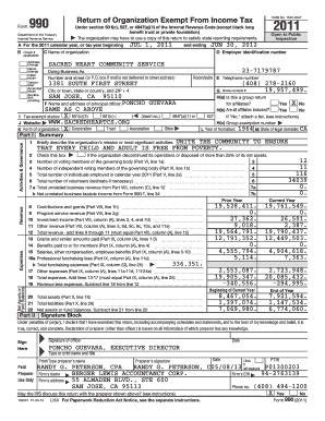Form 990 Return of Organization Exempt From Income Tax