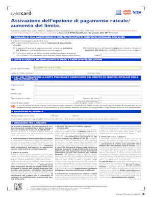Attivazione dell’opzione di pagamento rateale