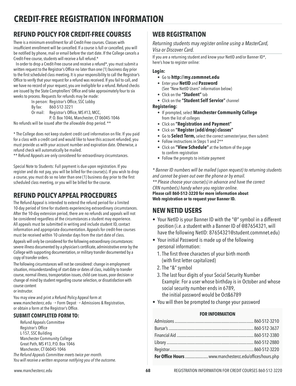 Credit-Free Course Registration Form