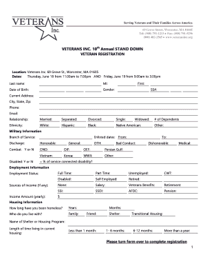 Veteran Registration Form