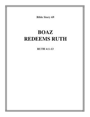 Bible Story 69: Boaz Redeems Ruth