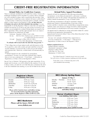 Credit-Free Course Registration Form