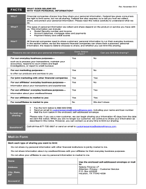 Privacy Notice and Opt-Out Form