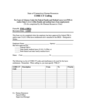 Connecticut FMLA Leave Approval Form