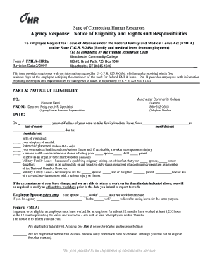 Connecticut FMLA Eligibility and Rights Notice
