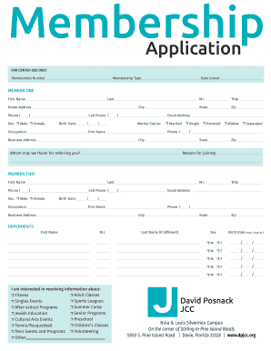 Membership Application Form