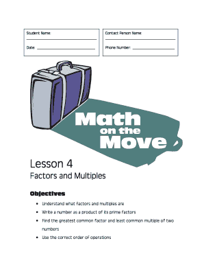 Prime factors of 78 - Lesson 4Lesson 444 Factors and Multiples - Geneseo Migrant Center - migrant