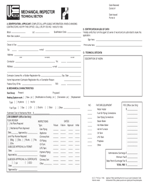 Mechanical Permit Application