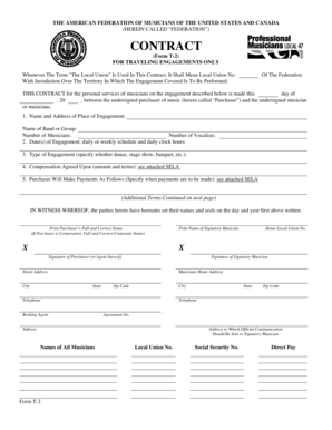 THE AMERICAN FEDERATION OF MUSICIANS OF THE UNITED STATES AND CANADA