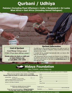 Hidaya foundation qurbani