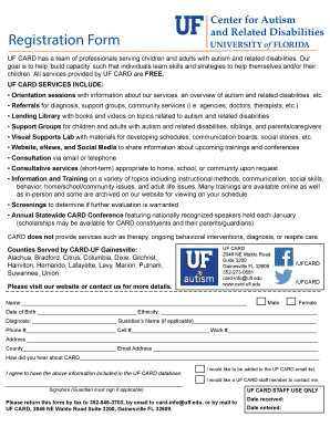 UF CARD Registration Form